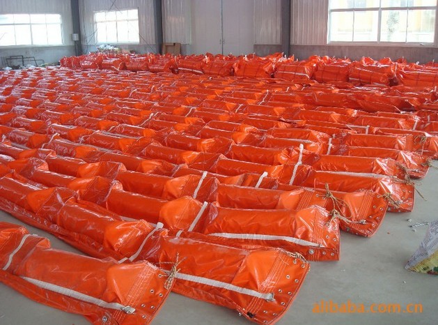 Rapid Response Airfilled Oil Containment Boom, PVC Inflatable Oil Boom