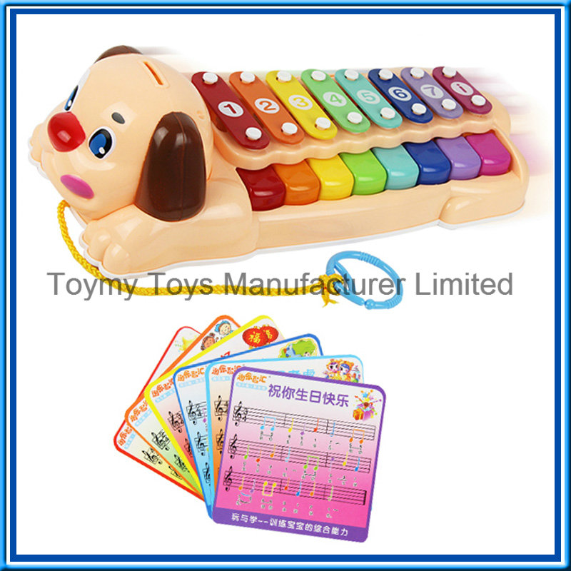 Baby Musical Instrument Cartoon Dog Animal Rainbow Piano Toy