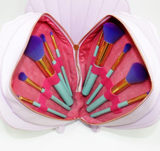 Hot Selling 10PCS Shell Bag Makeup Brush Set