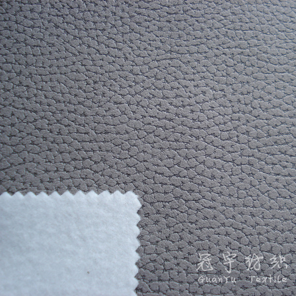 Thick Embossed Polyester Suede Leather for Sofa Cloth