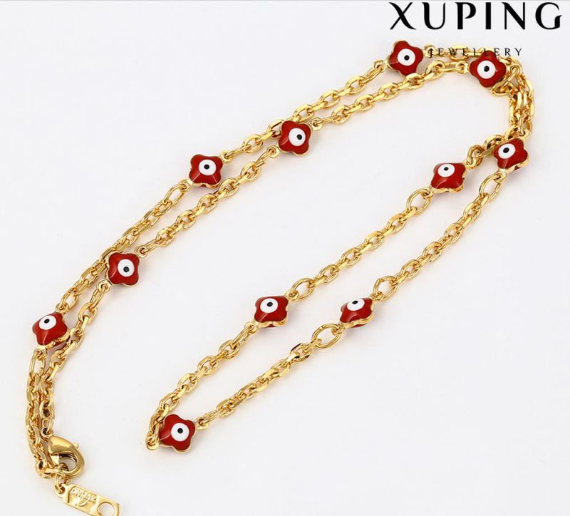 63918 Fashion Cute Simple 18k Gold-Plated Metal Alloy Jewelry Chain Set