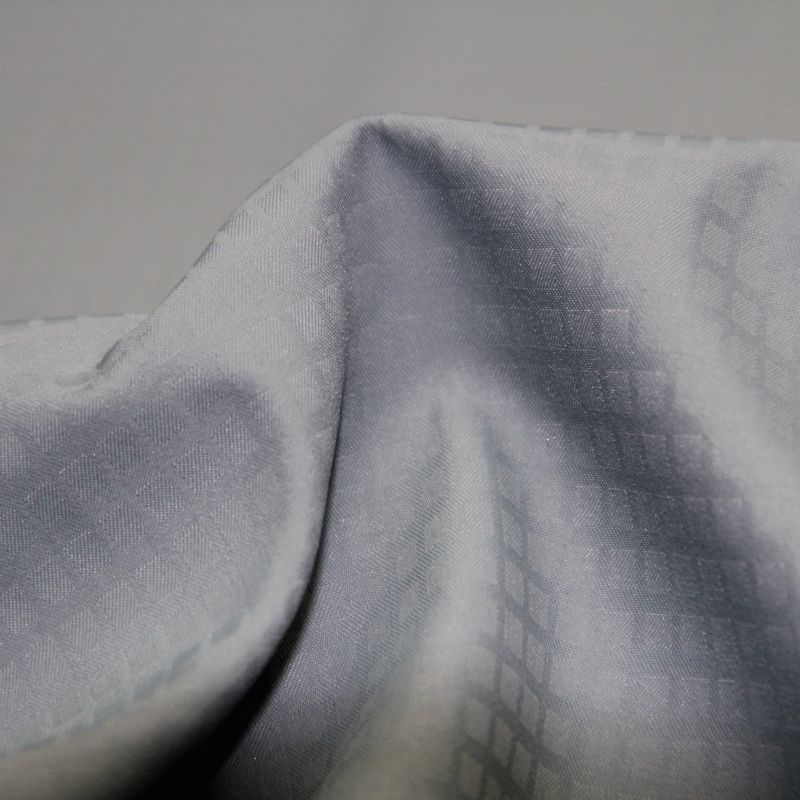 Polyester Jacquard Fabric Compound with Knitting Fabric for Fashion Windcoat