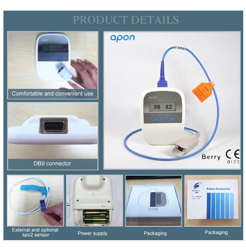 Handheld OLED Display Oximeter SpO2 Monitor - CE Approved Pulse Oximeter