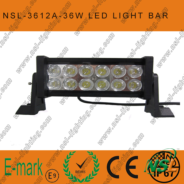 13.5'' 36W 12LED Offroad Light Bars for Truck Boat Hight Brighness IP67 LED Work Light Bar