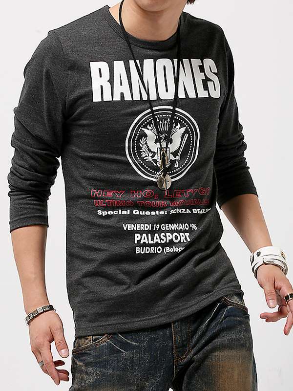 Custom Printed Fashion Cotton Wholesale Men Long Sleeve T Shirt