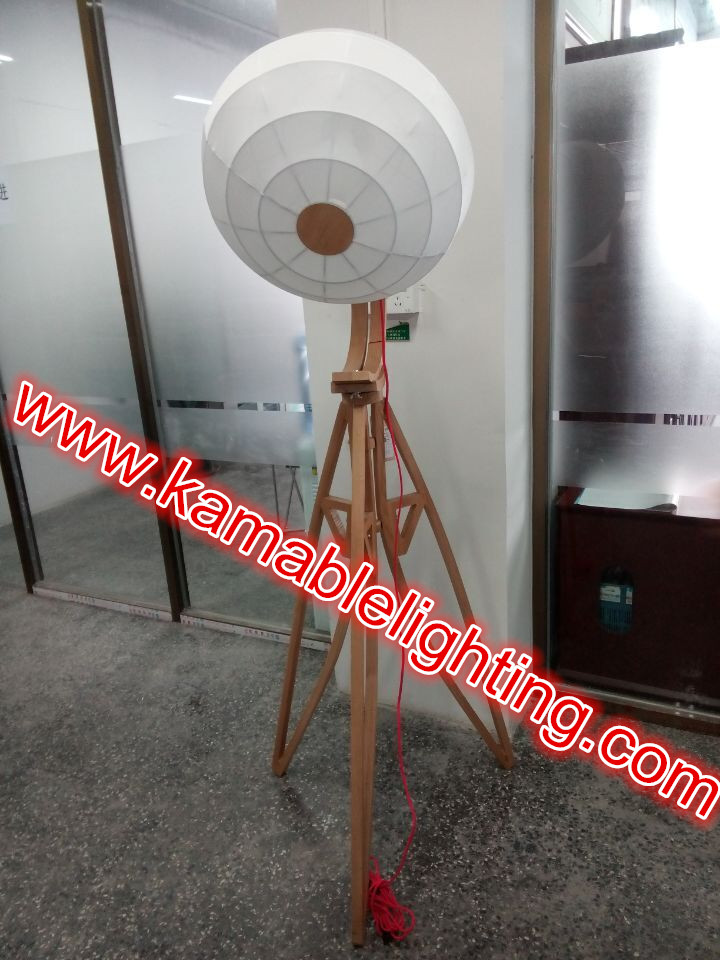 E27 60W Wooden Stand Floor Lighting (LBMD-QF)