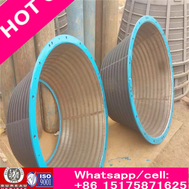 Slotted / Hole Type Pressure Screen Sieve, Screen Basket for Oil and Coal Washing