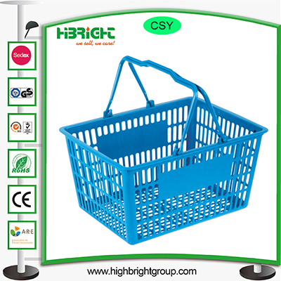 Colorful Supermarket Plastic Small Shopping Basket