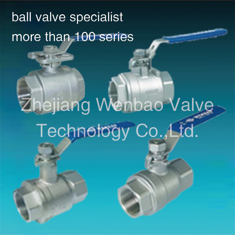 Double Male Thread Mini Ball Valve with Butterfly Handle