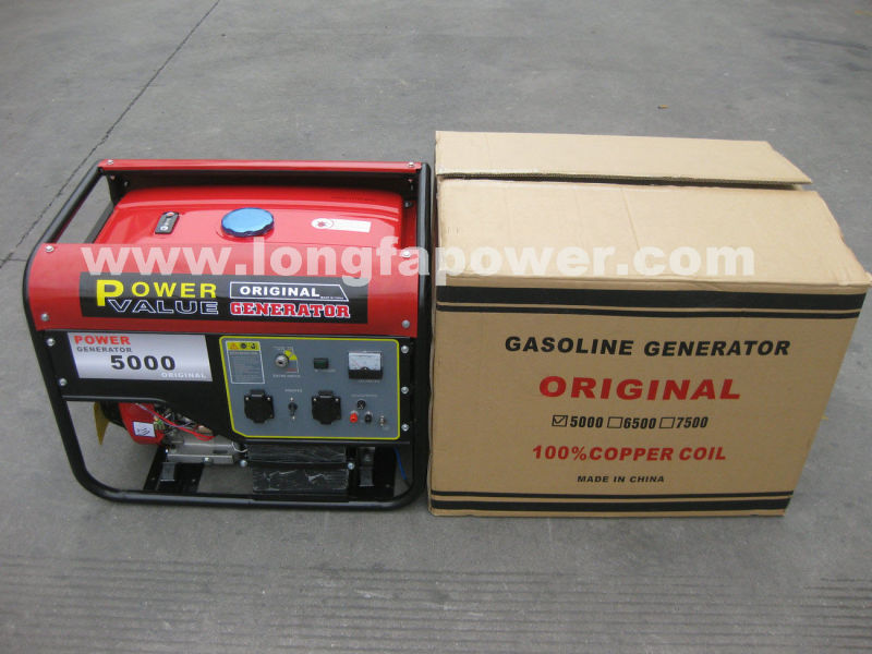 6kw 100% Copper Electric Start Gasoline Generator (AD5000-D)