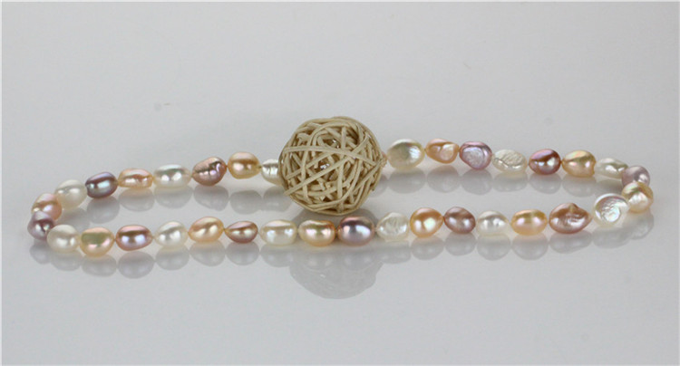 Snh 10mm AAA Mixed Color Natural Real Pearl Jewelry Set