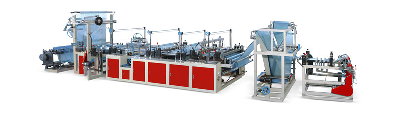 Auto Ribbon-Through Continuous-Rolled Bag Making Machine