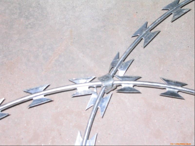 Galvanized Razor Barbed Wire Mesh Fence