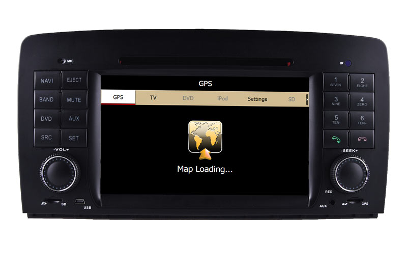 Special Car DVD GPS Videos for Mercedes-Benz R W251 R280/R320/R350/R500 with Bluetooth/Radio/RDS/TV/Can Bus/USB/iPod/HD Touchscreen Function (HL-8824GB)