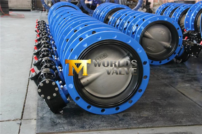 Gear Box Double Flanged Butterfly Valve