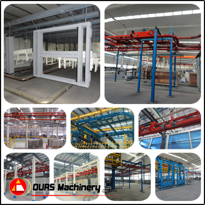 Overhead Chain Conveyor Powder Coating Line for Aluminum Profile