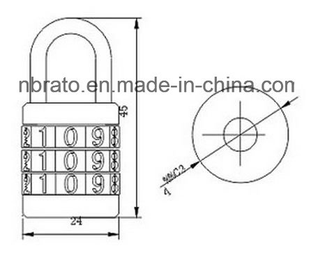 Digital Combination Barrel Lock