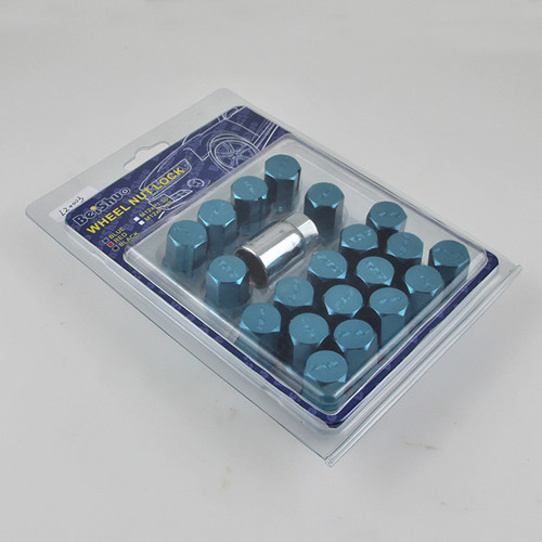 20+1PCS Hex Wheel Nut with Anodized Blue Surface