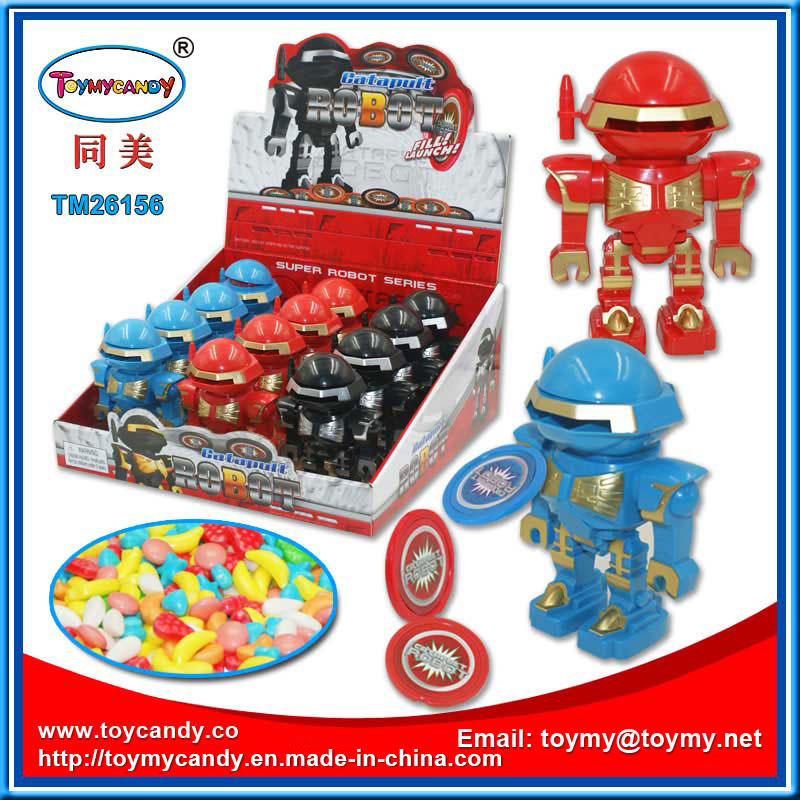 Plastic Robot Kdis Toy with Candy