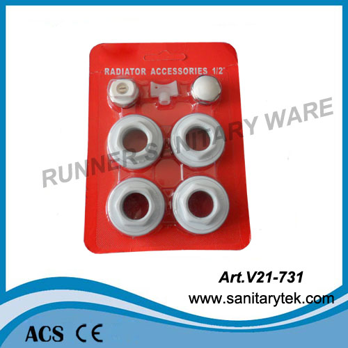 Set of Aluminium Radiator Accessories Packed in a Blister (V21-726)