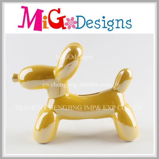 New Designs Balloon Dog Ceramic Money Box