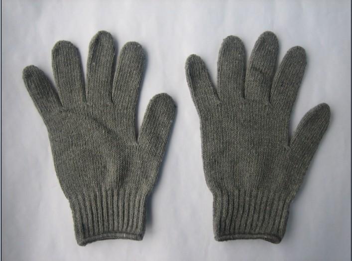 7g Grey Color String Knit Cotton Work Glove