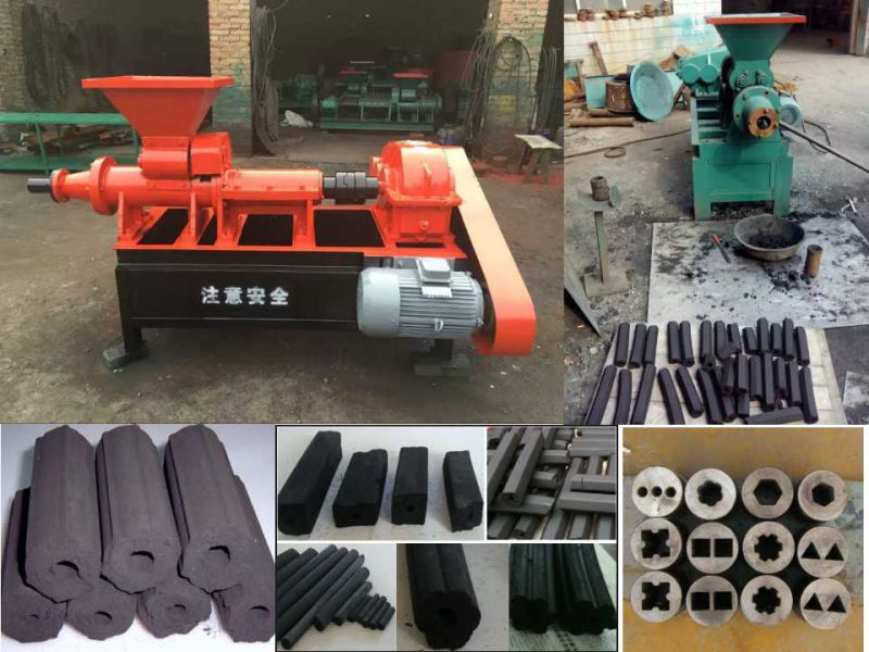 Furnace Used Charcoal and Coal Hollow Briquette Machine Production Line