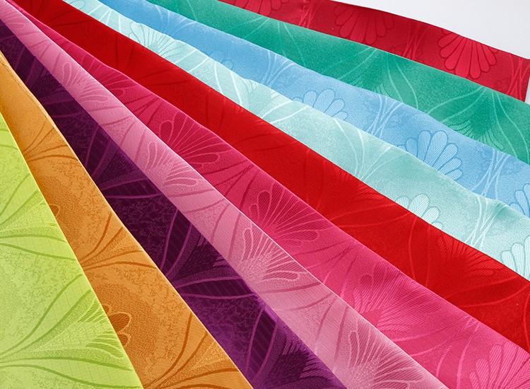 multi-color satin jacquard fabric