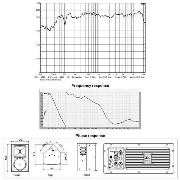 Zsound R10p PRO Active Monitor Loudspeaker with Amplified Power