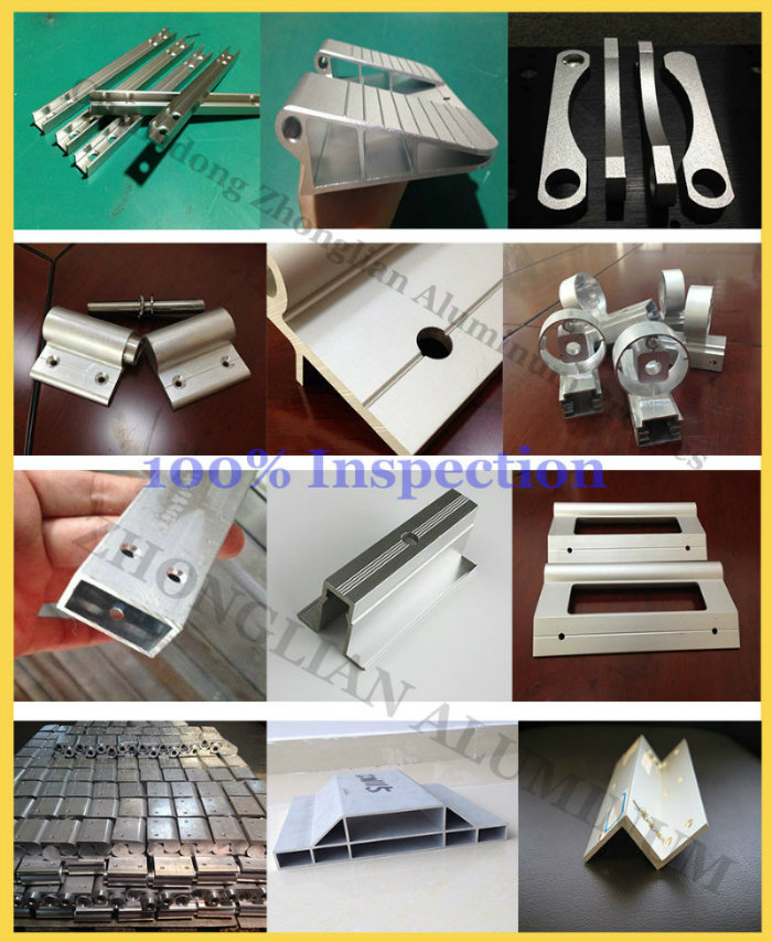 Customized Aluminium Profile CNC with Punching, Drilling, Tapping, Bending