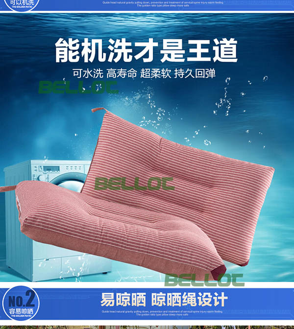 High Elastic Washed Home Textile Cotton Pillow