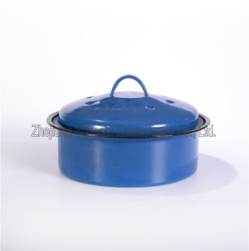 Sunboat 3qt Enamel Stock Pot Enamel Cookware, Kitchenware, Cookware Utensil