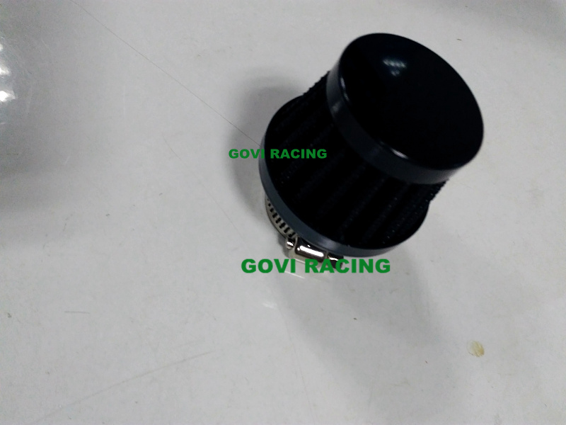 Black 15mm Car Air Breather Filters for Motorcycle Air Intake Pipe