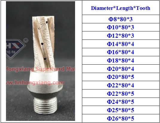 Diamond Drill Bit/Diamond Milling Cutter for CNC Machine