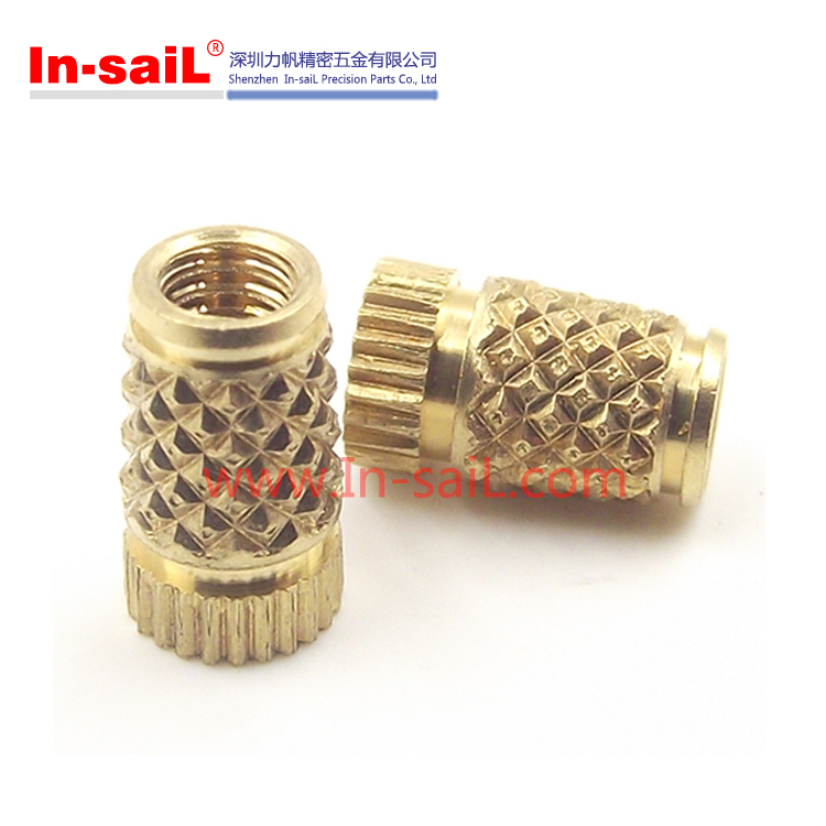 2016 China Supplier Knurled Brass Inserts for Plastics Shenzhen Manufacturer