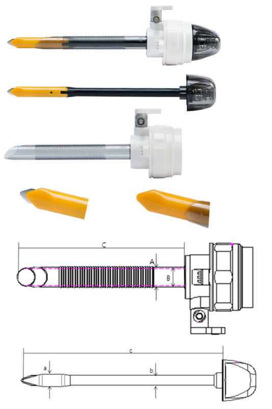 Geyi CE Certificate Disposable Surgical Trocare Medical Laparoscopic Trocar