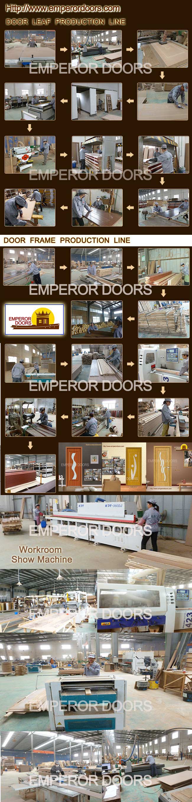 Emperor Interior Solid Wooden Doors with CE Certificate