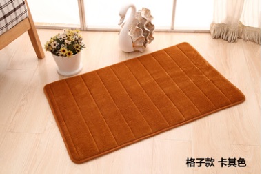 Coral Fleece Mat with Anti Slip Backing