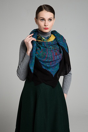 Paisely Printed Fashion Lady Wool Shawl