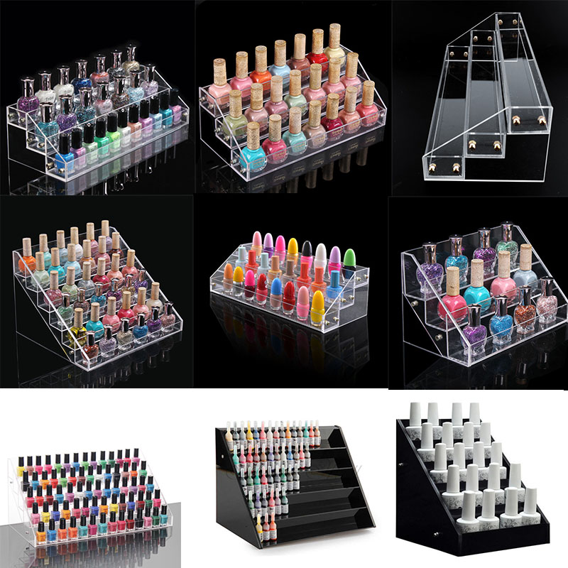 Wholesale Selling Nail Polish Holder Clear Cosmetic Display Stand