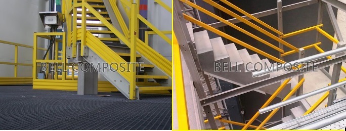 FRP Stair Handrail/Guardrail / Fiberglass Building Material