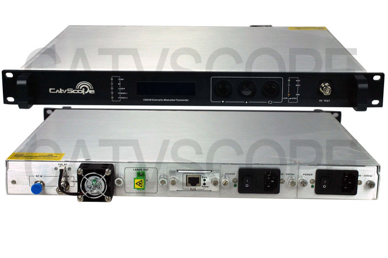 Economical 1550nm Externally Modulated Fiber Optical Transmitter/ 1550 External Modulation Optic Laser Transmitter