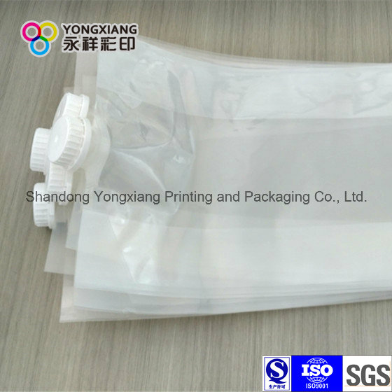 Laminated PE and PA Transparent Grains Plastic Bag with Spout