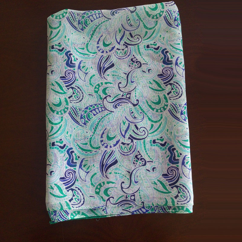 Green 60 Rayon Scarves Women