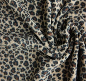Leopard Print Polar Fleece Fabric