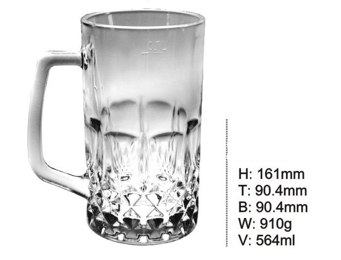 Glass Tumbler Beer Mug for Drinking Cheap Glassware