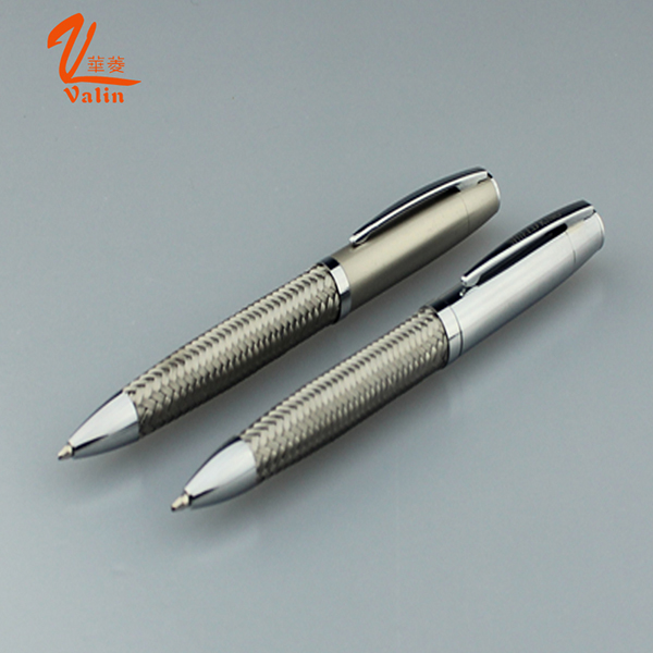 Fast Writing Stainless Steel Wire Braid Metal Ball Pen