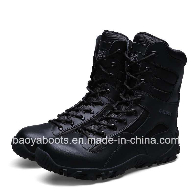 New Design Genuine Leather Military Combat Boots Police Tactical Boots (31004)