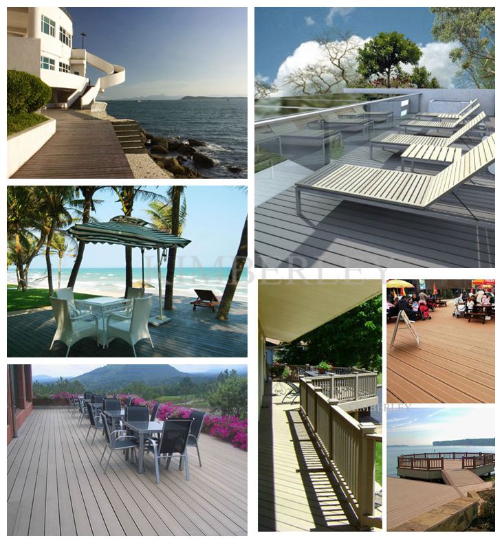 Eco-Friendly Solid Floor /Engineered WPC Flooring Wood Plastic Composite Decking