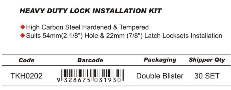 Heavy Duty Lock Installation Set 2PCS